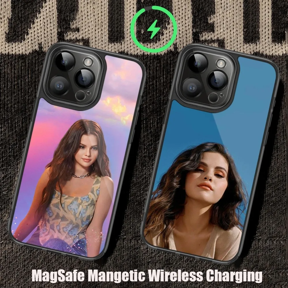 Редкий телефонный чехол S-Selena G-Gomez для iPhone 11 12 13 14 15 Pro Max Plus Mini Magsafe магнитный