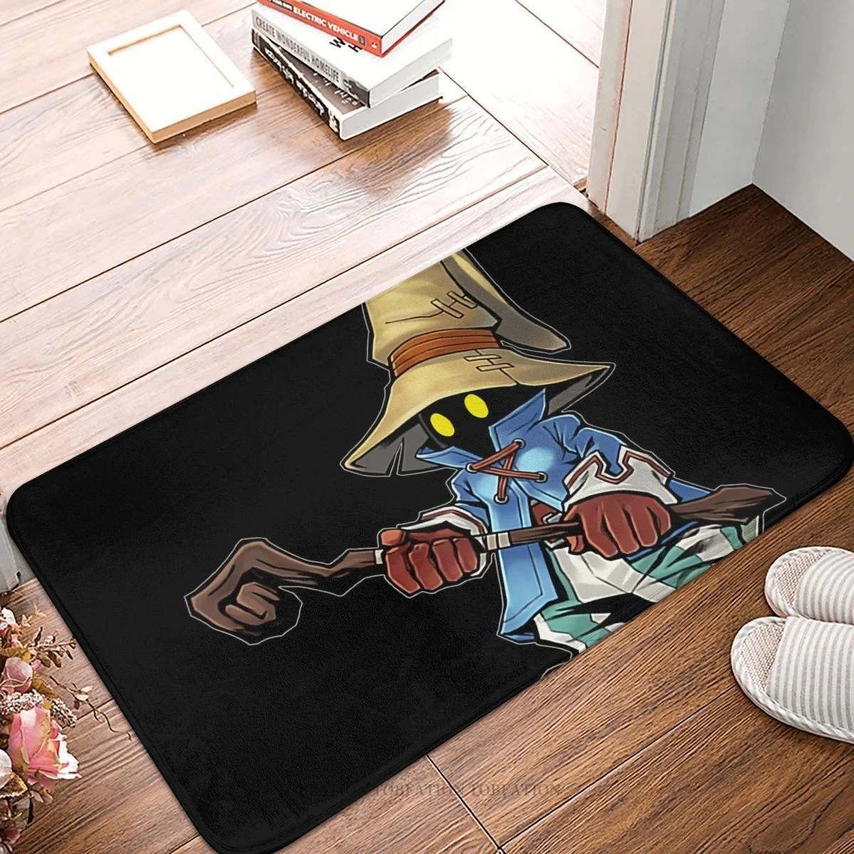 

Final Fantasy FF Game Anti-Slip Doormat Bath Mat Vivi Classic Hallway Carpet Welcome Rug Bedroom Decorative