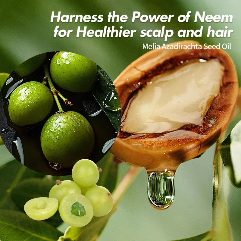 Ayurveda Neem Growth Oil Натуральные травяные сыворотки против выпадения волос Индия Масло