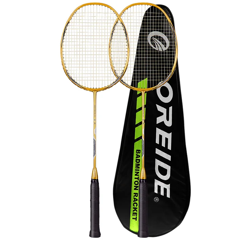 

Carbon Ultralight Training Badminton Rackets Set with String Adults Training Match Badminton Racquet Sets Free Bag Shuttlecocks
