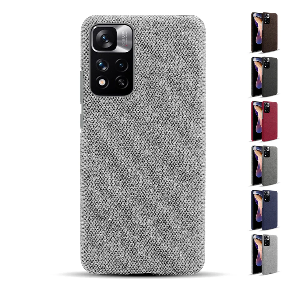 

Slim Soft-Touch Fabric + Hard PC Cover For Xiaomi Redmi Note 11 Pro 10 9 9s 9T Mi 10T 11 Lite 11T Poco F3 M3 Pro 5G X3 GT NFC