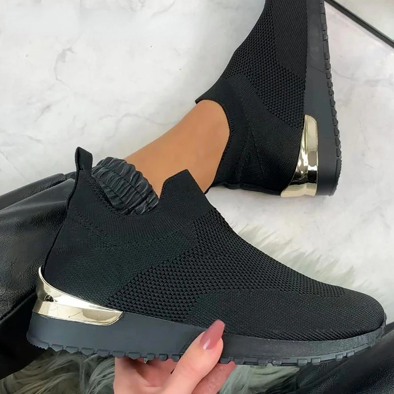 Causal Womens Sneakers Fashion Vulcanized Shoes Slip-On Sneakers for Female Comfortable Sport Shoes Mujer Shoes