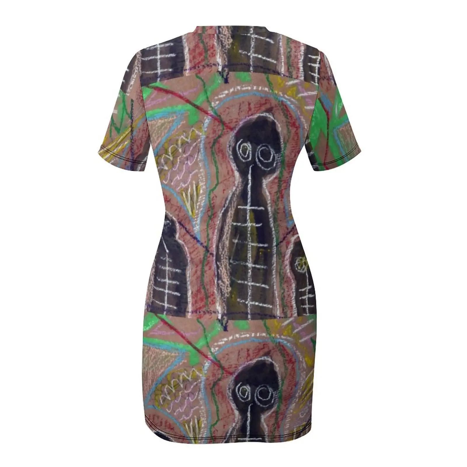 Платье Cave Art Patel Figures полиэстер/спандекс