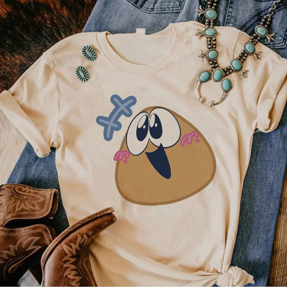 Женская дизайнерская футболка Pou y2k