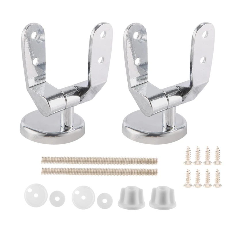

Adjustable Toilet Seat Bolt-Left And Right Hinges Kit-Toilet Seat Hinges Zinc Alloy Replacement Hinges