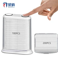 rong qiao automatic boxed dental floss home ultra fine toothpick line portable dental floss stick cleaning tooth