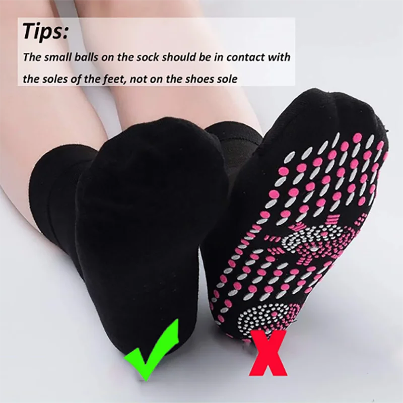 6Pair Self-heating Magnetic Sock Women Comfortable Winter Warm Sock Men Magnetic Therapy Massage Outdoor Sport Skiing Hiking Sox