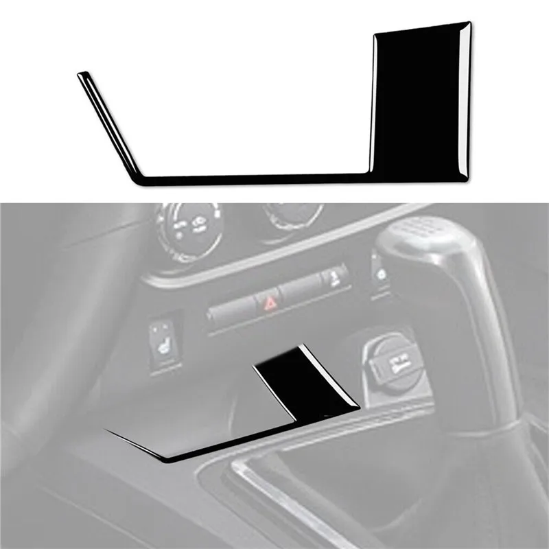 Черные наклейки на фортепиано из АБС-пластика Накладка для Dodge challenger 2008 2009 2010 2011