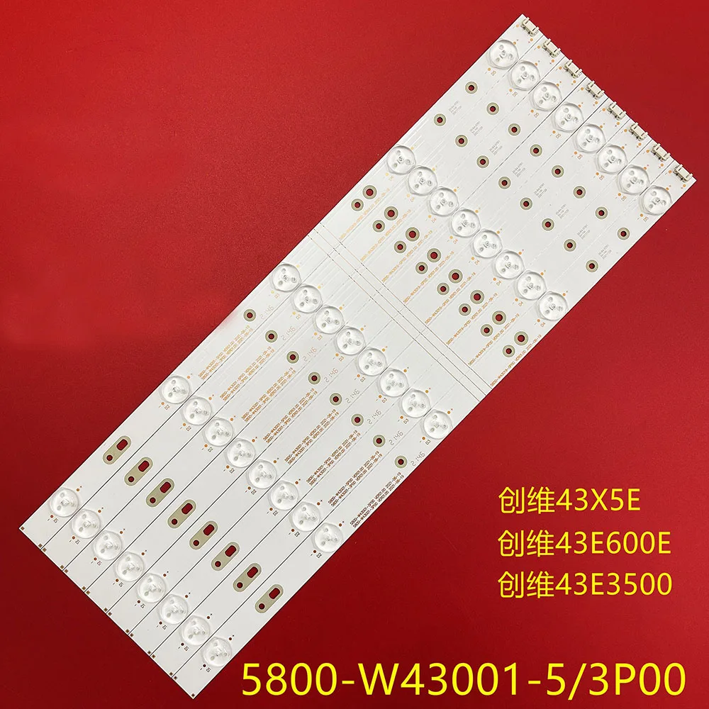 

Светодиодная подсветка для 5800-W43016-0P00 Skyworth, 43 дюйма, 5 ламп, 1 комплект из 8 40,5 см, 16 шт.