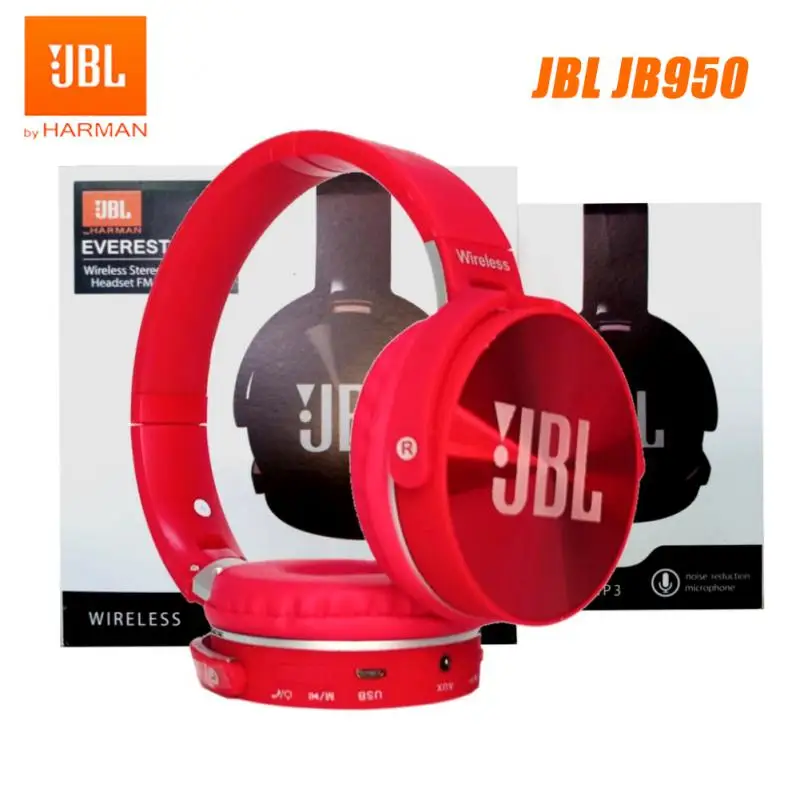 JBL JB950 Original Wireless Bluetooth Headphone Deep Bass Sound Sports Game Headset With Mic Noise Reduction Earphone JB 950