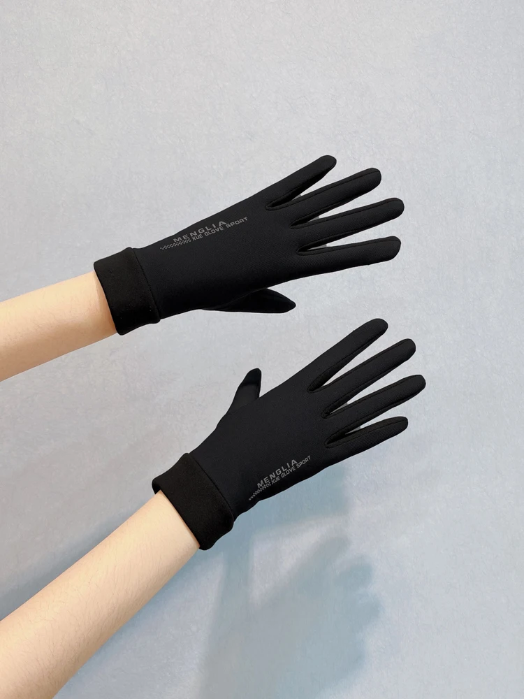 Женские велосипедные перчатки для сенсорных экранов тонкие теплые Плюшевые