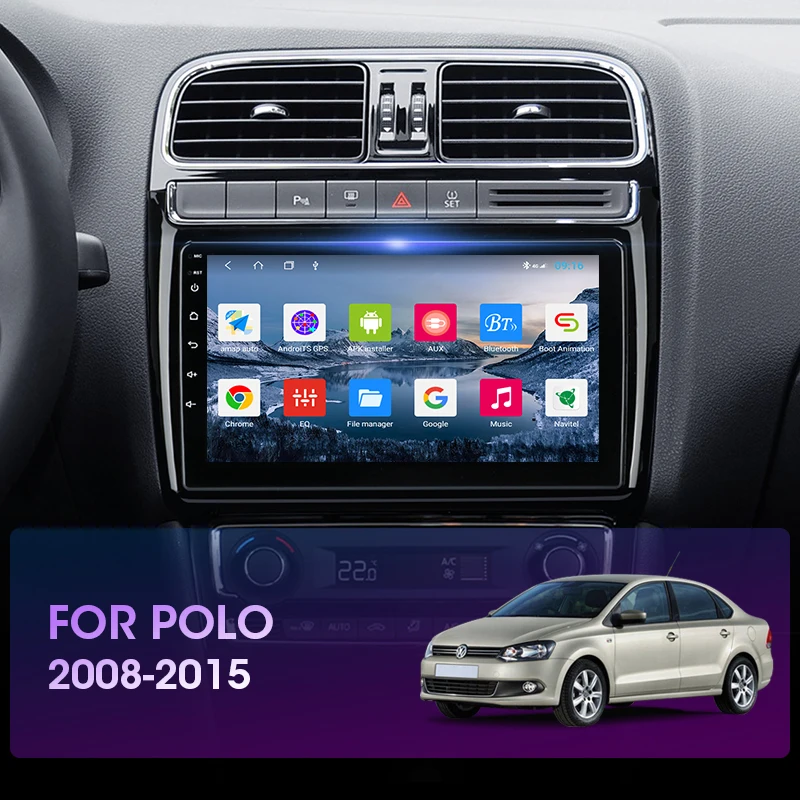 vtopek 9 4g carplay 2din android 11 car radio multimedia video player gps navigation for volkswagen vw polo 2008 2015 head unit free global shipping