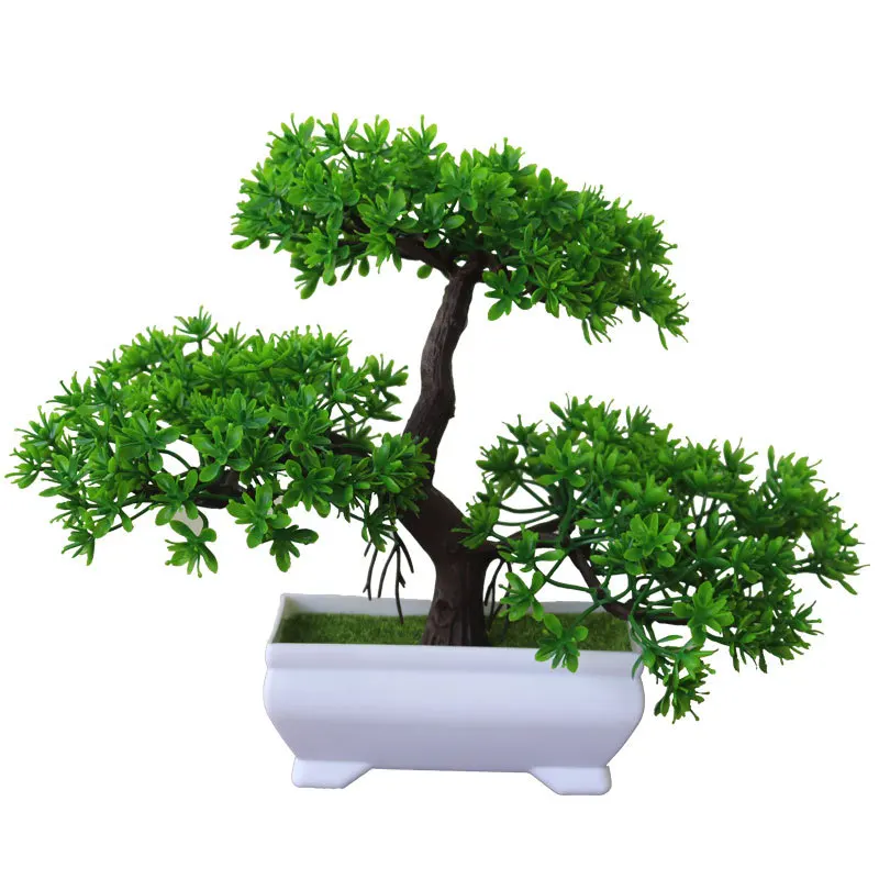 Artificial Plants Bonsai Small Tree Pot Fake Plant Flowers Potted Ornaments For Home Room Table Decoration Hotel Garden Decor