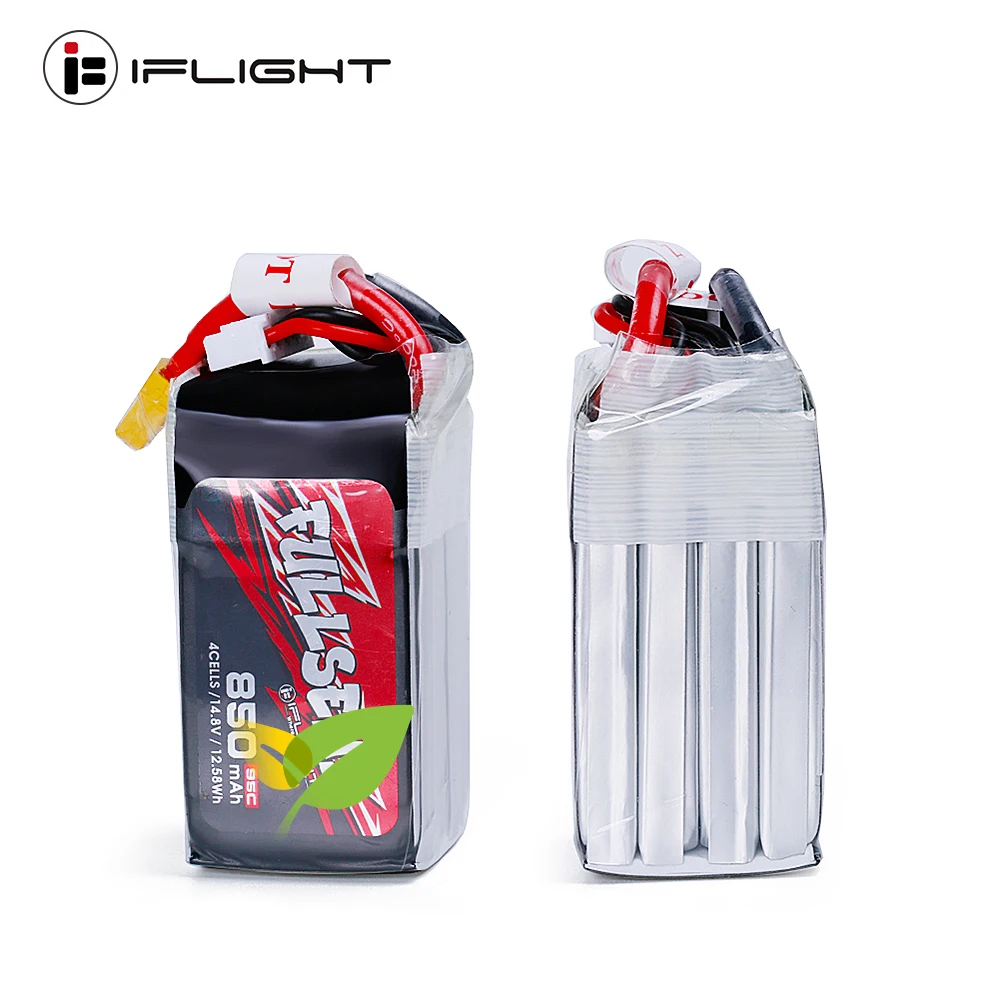 

IFlight 14.8V 4S 850mAh/1050mAh 95C/120C Lipo Battery with XT30 Connector for FPV Racing Drone RC Car