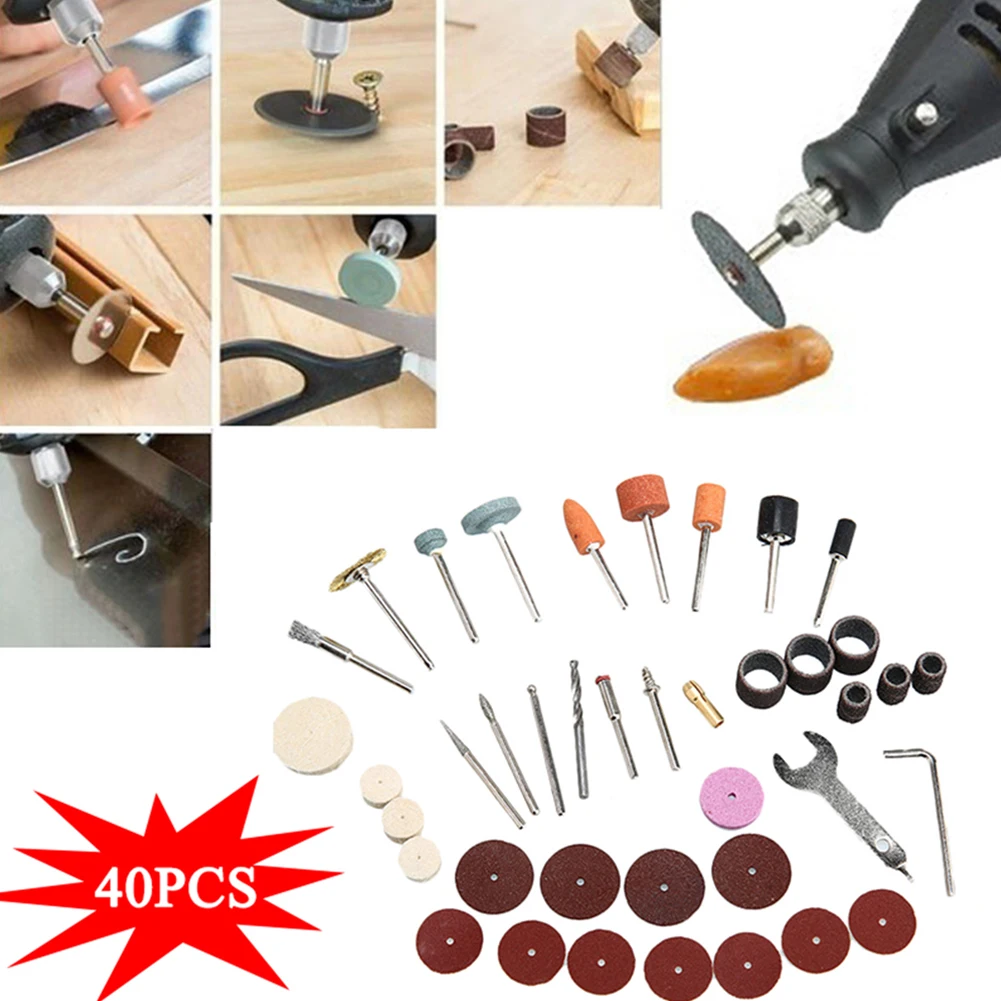 

40pcs Mini Electric Drill Multi Rotary Tool Accessories Grinding Polishing Kits