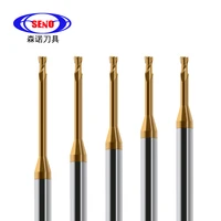 seno hrc55 carbide end mill precision miniature cnc cutters deep groove 1mm long neck cutter tool for metal aluminum bit endmill