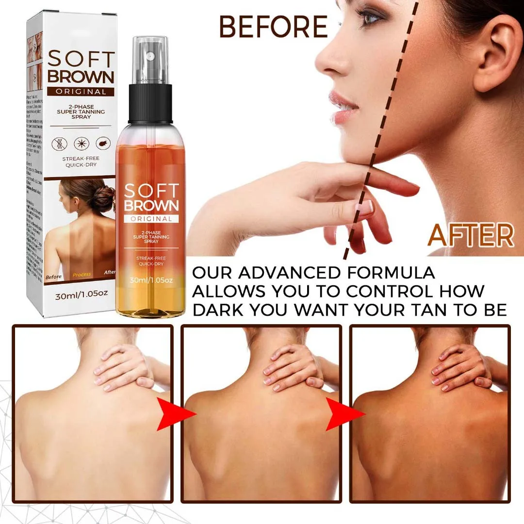

1 Pc 30ml Natural Sunless Tanning Spray Long Lasting Bronzer Skin Tanning Self Tanner Tan Organic Mousse Lotion Body Cream