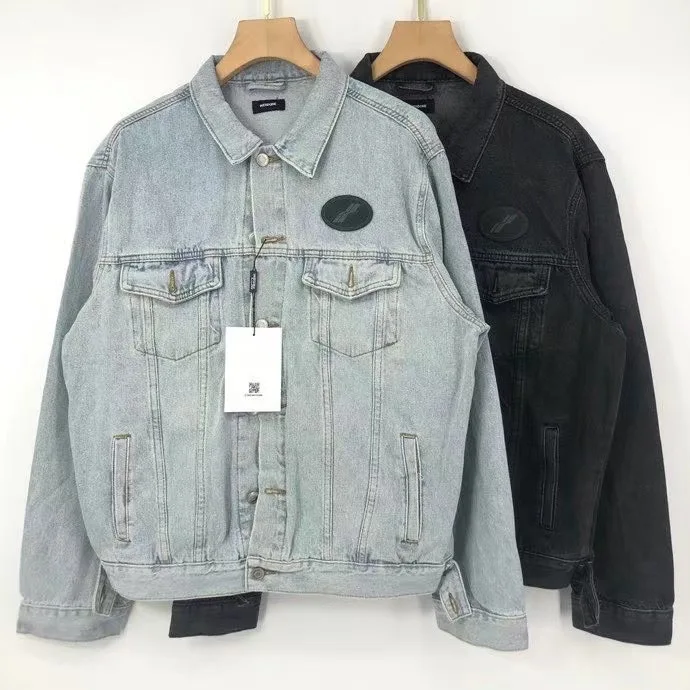 22SS Новинка Осень-Зима хип-хоп комбинезон WELLDONE джинсовая куртка для мужчин и