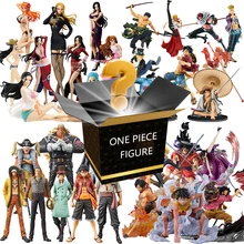 Figura de Anime de ONE PIECE, caja ciega, caja misteriosa, Luffy Zoro, caja de la suerte