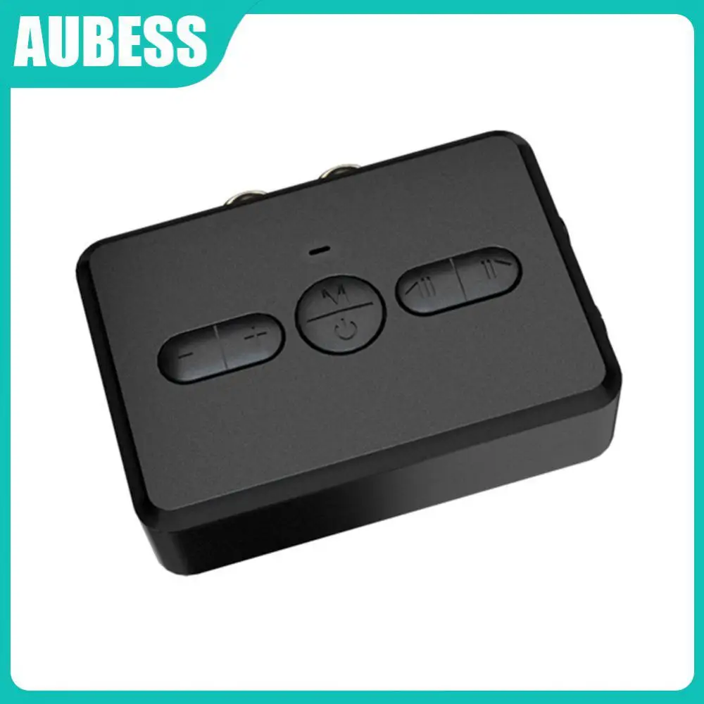 

Black Car Receiver With Indicator Light Computer Transmitter bluetooth-compatible Two In One 5.0 Receiver