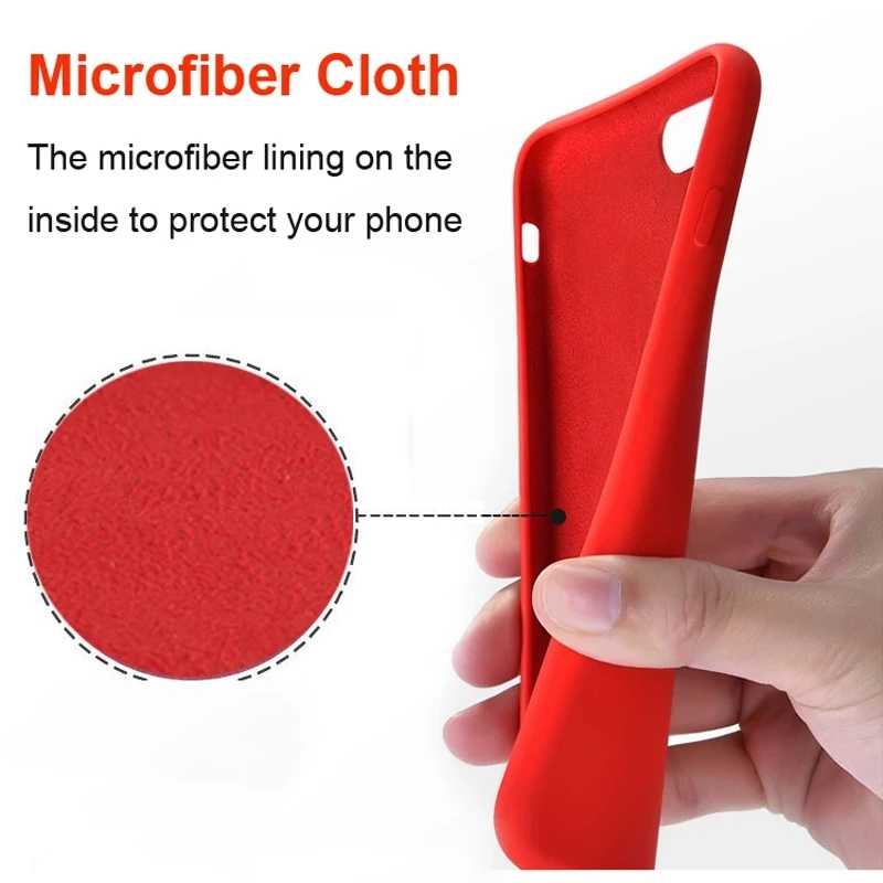 Luxury Original Silicone Phone Case For iPhone 14 13 12 11 Pro Max SE 2022 Official Case For Apple iPhone X XR XS 7 8 Plus Cover