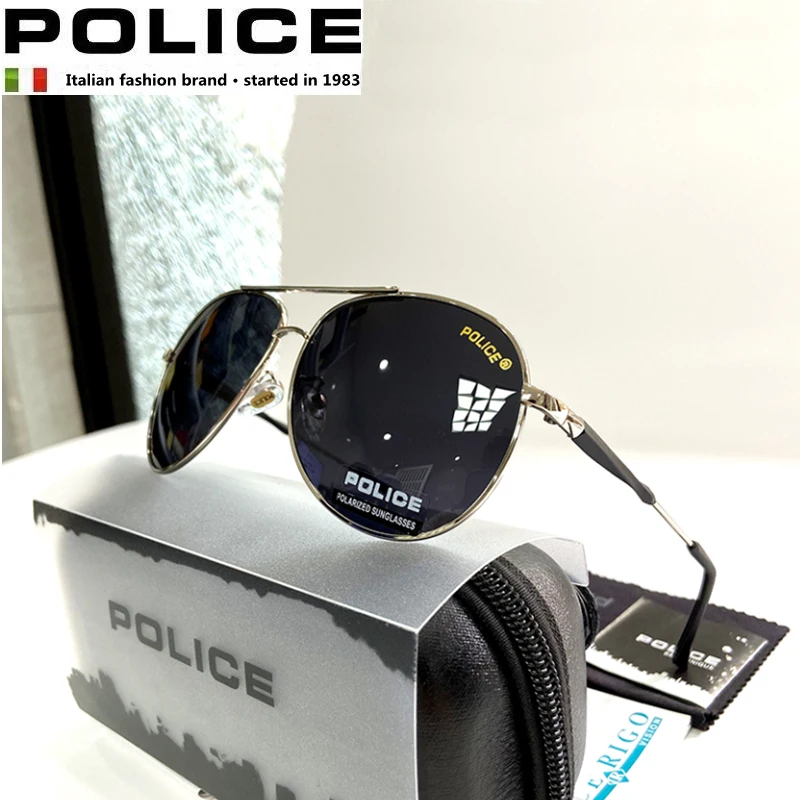 

POLICE Luxury Brand Sunglasses For Men Pilot Polarized Lenses Sun Glass UV400 Outdoor Men's Glasses Des Lunettes De Soleil