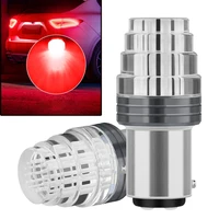 2x1157 2057 brake strobe red led stop turn signal brake tail light bulbs bay15d accessories high quality illuminated taillights