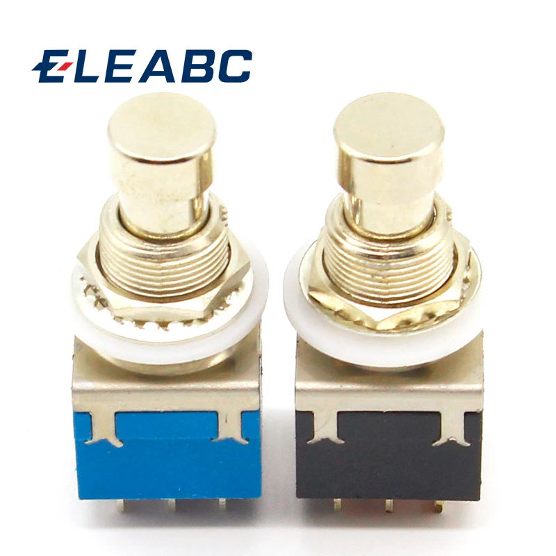 

3PDT 9 pins Guitar Effects push button Switch foot pedal switches guitar switch