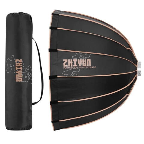 Параболический софтбокс ZHIYUN 60D 90D Рассеиватель света Bowens Mount Аксессуары для фотосъемки для светодиодного видеосвета Molus G60 X100