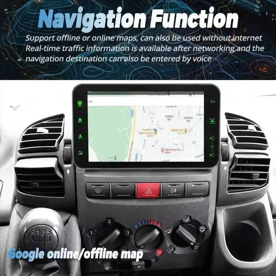 Автомагнитола Android 15 для Fiat Ducato, Citroen Jumper, Peugeot Boxer 2002-2006 с GPS-навигацией, экраном, CarPlay, Wi-Fi и 4G (art.: 3920da81bfdba) - 3920da81bfdba