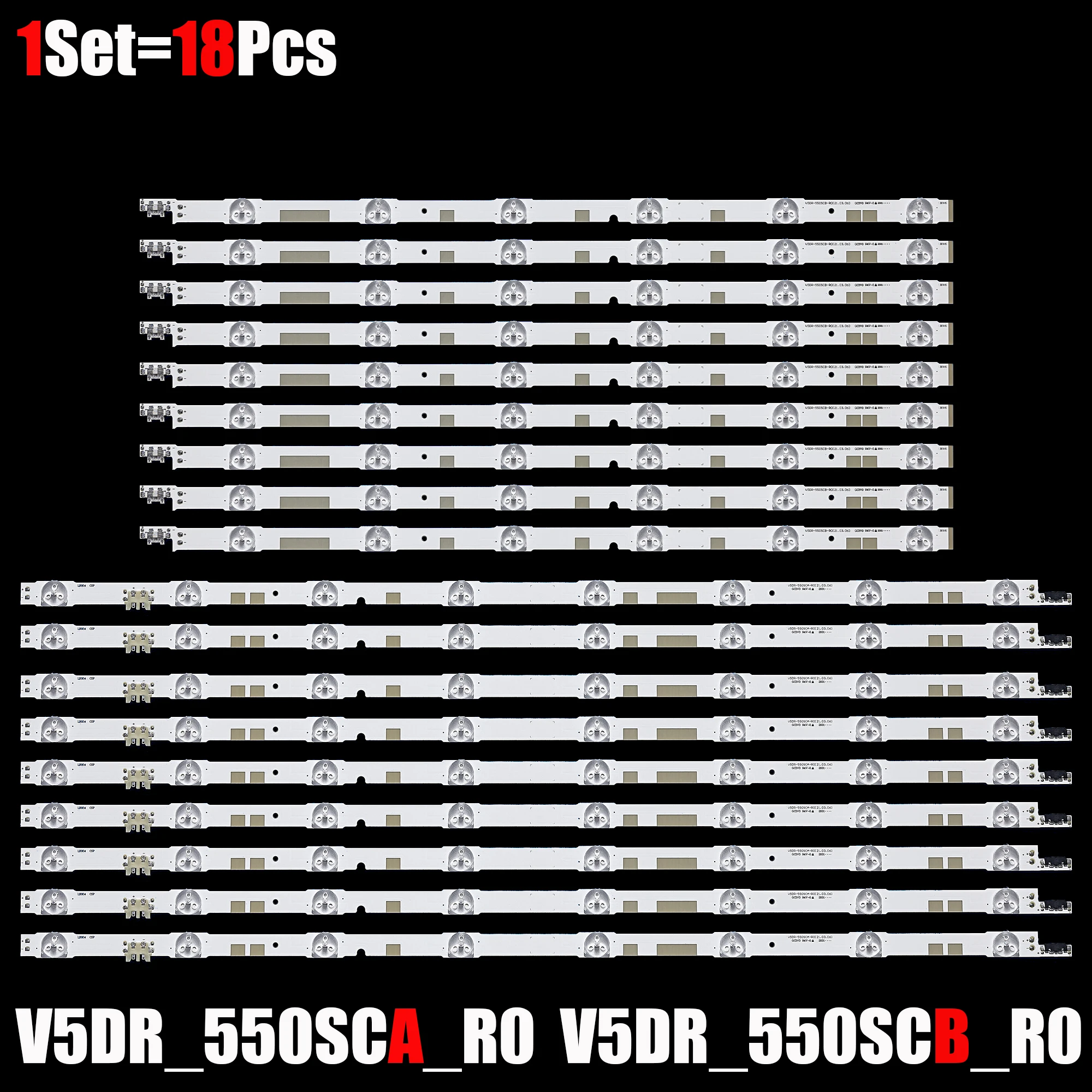 Светодиодный подсветка для UN55JS700DF UE55JU6800 UA55JS7200 UE55JU6800 UE55JU6850 V5DR_550SCA_R0 V5DR_550SCB_R0 BN96-38481A UA55JS7200