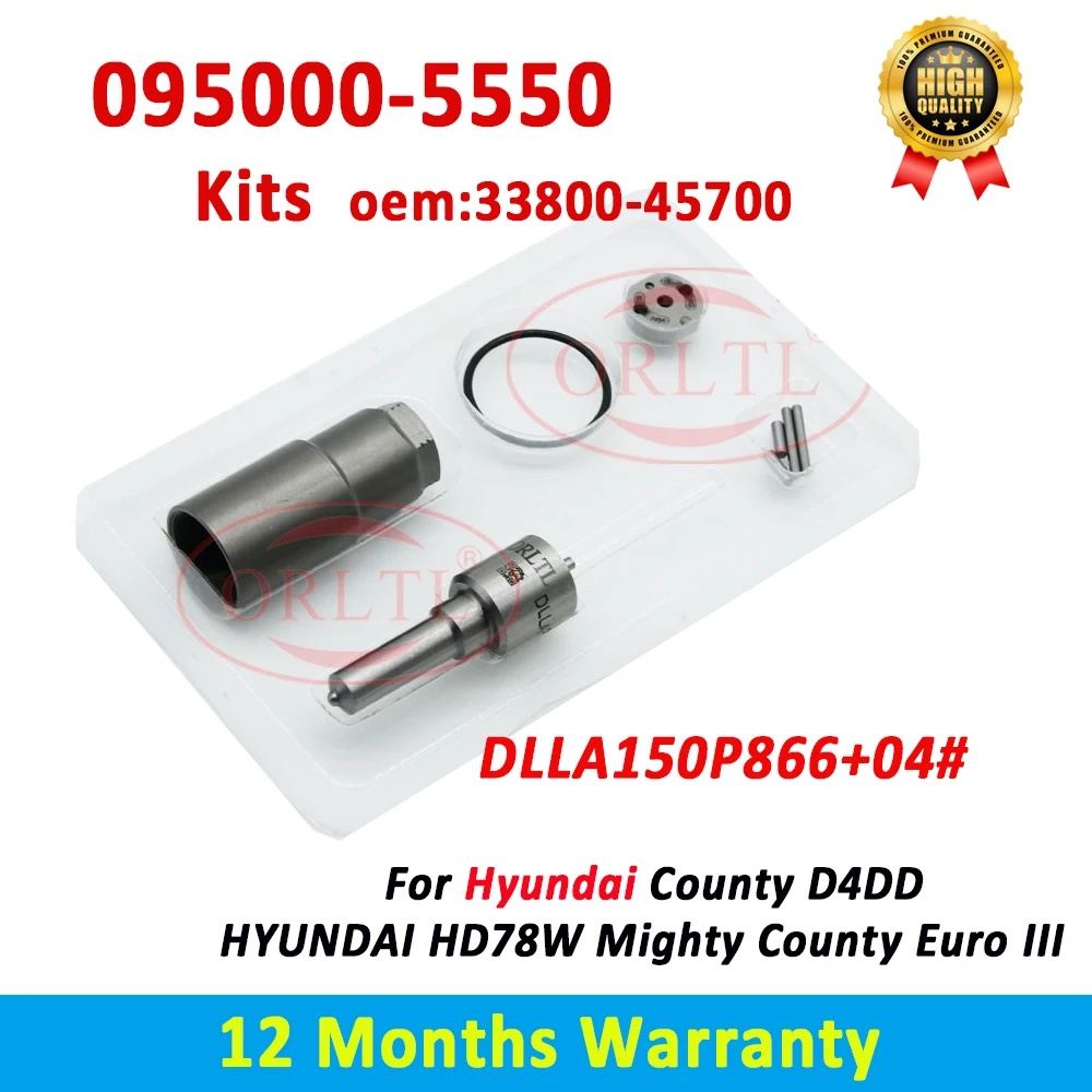 ORLTL 095000-5550 33800-45700 дизельный инжектор топлива 0950005550 комплекты форсунок DLLA150P866