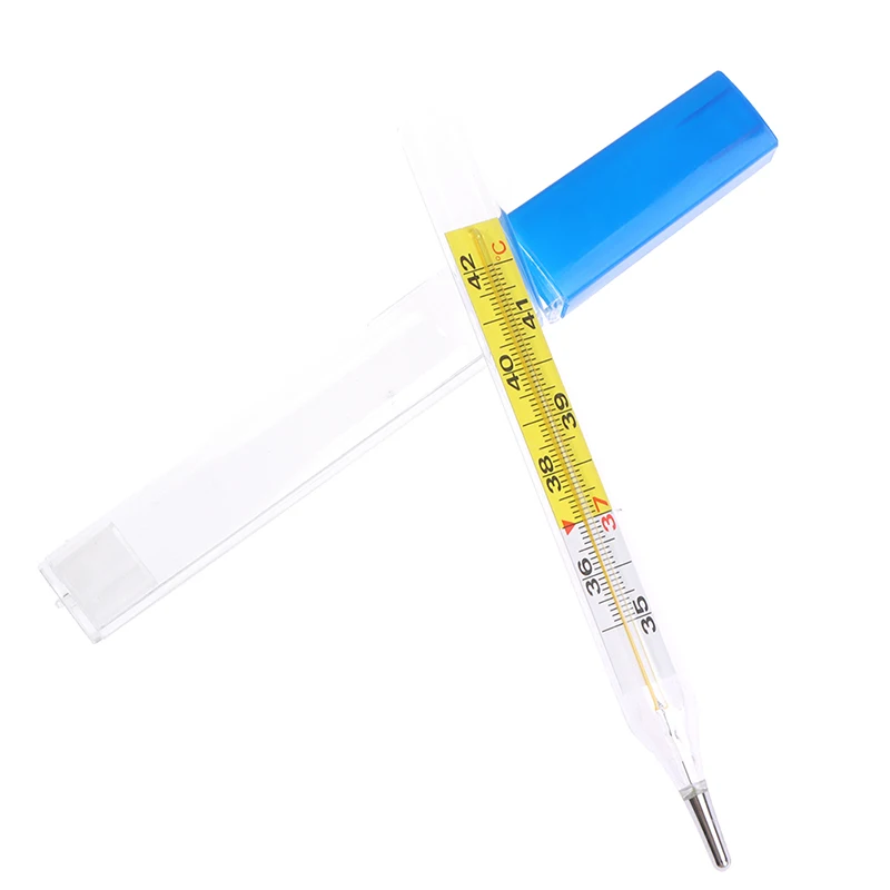 Прибор для измерения температуры тела стеклянный ртутный термометр подмышек