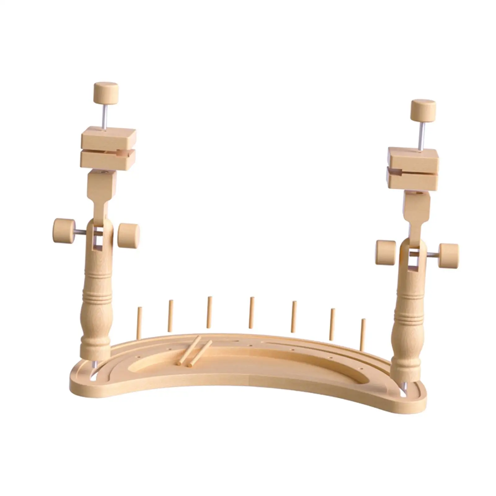 

Wood Cross Stitch Frame Stand Tabletop Lap Stand Needlepoint Holder Rack Sewing Tools Rotating DIY Adjustable Embroidery Holder