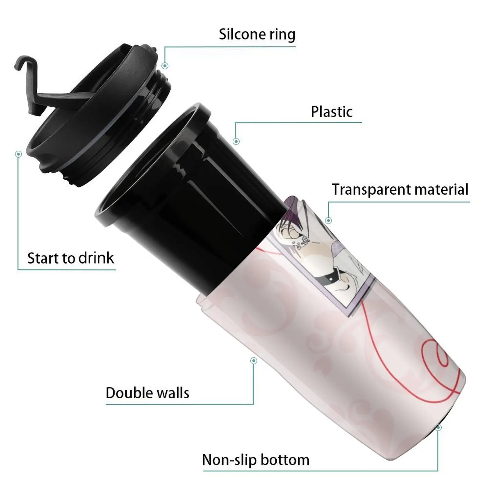 Новая дорожная кофейная кружка Бана и Хачи Необычные чашки для кофе чая на заказ