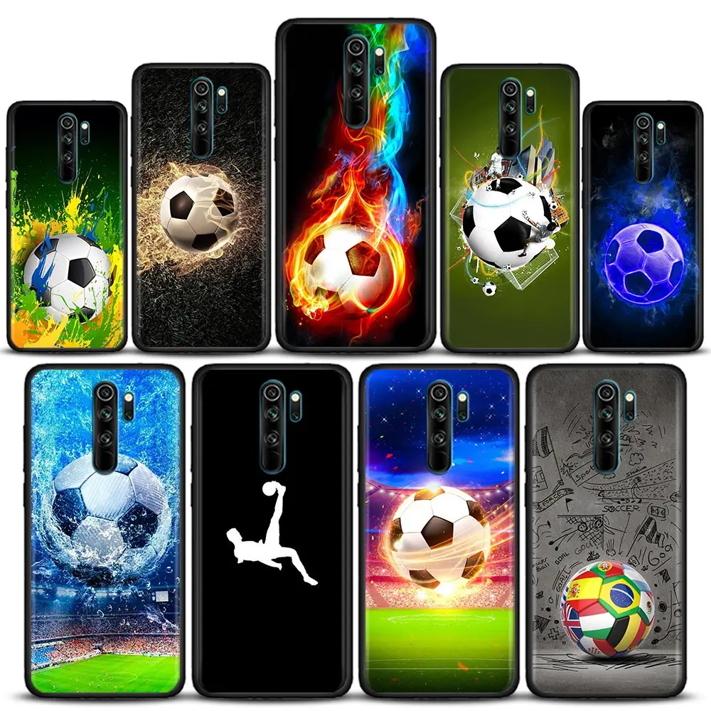 

Funda Case for Redmi K40 K40S K50 6 6A 7 7A 8 8A 9 9A 9C 9T 10 10C PRO PLUS Gaming Case Coque Capa Sport Football Soccer Ball
