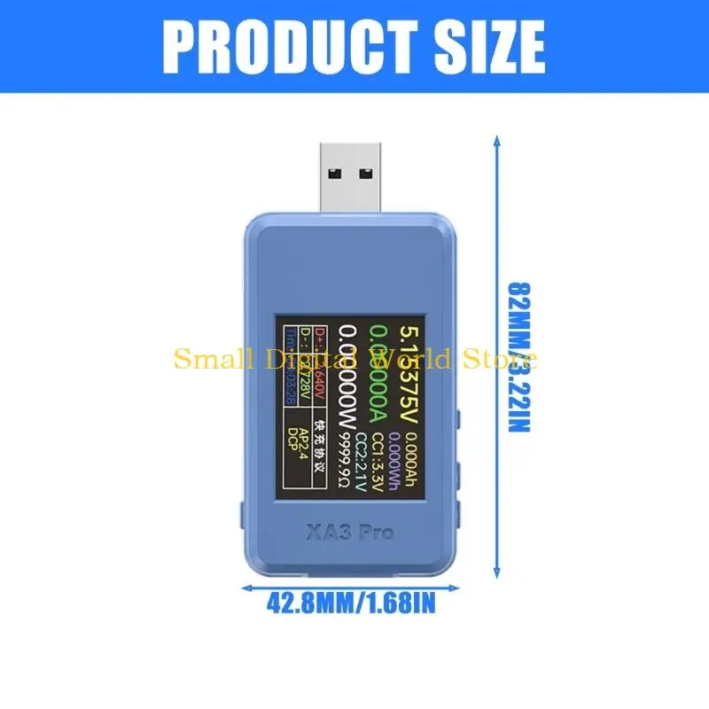 Измеритель тока напряжения USB 77UB для мониторинга параметров зарядки в реальном времени (art.: 3920db363dddb) - 3920db363dddb