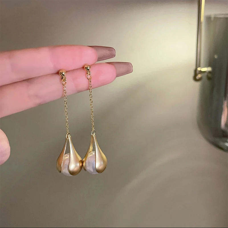 

Long Personalized High-end Simple Fashionable Design Earrings For Women Korean Fashion Earring Daily Birthday Party Jewelry Gift