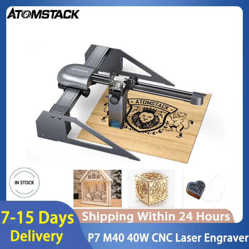 

ATOMSTACK P7 M40 40W Laser Engraver Desktop DIY Engraving Cutting Machine With 200*200 Engraving Area Upgraded Fixed-focus Laser