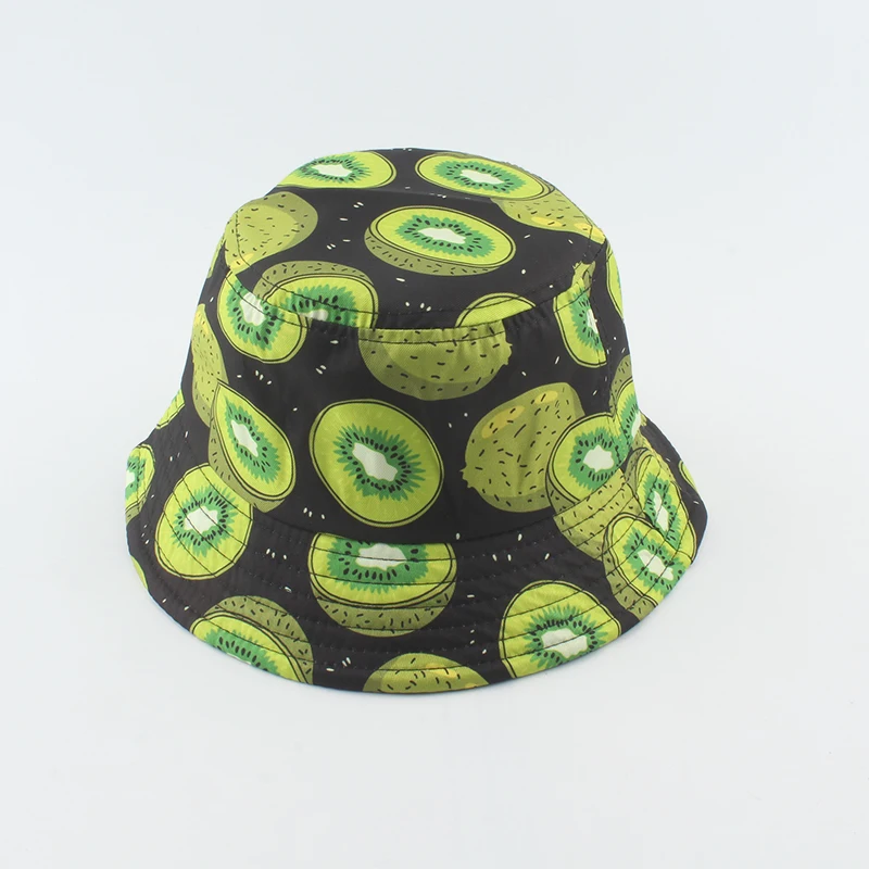 Панама для детей шляпа с рисунком фруктов киви клубники вишни от солнца пляжа