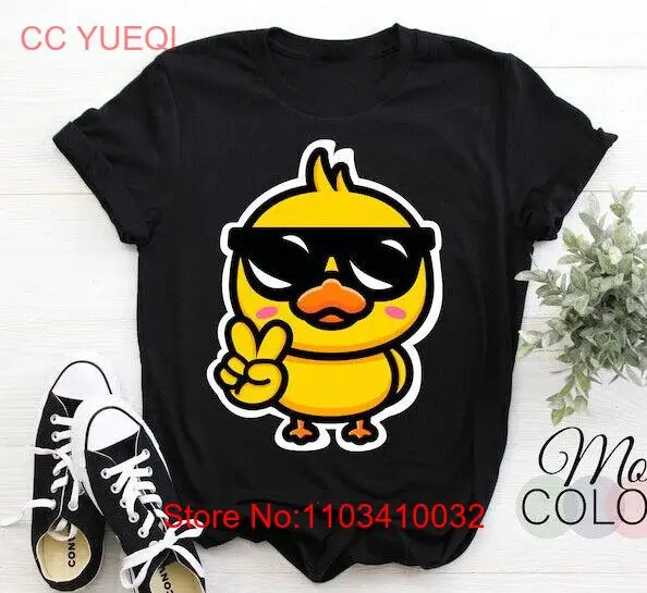 Забавная футболка с солнцезащитными очками Cool Duck Peace подарок для влюбленных уток