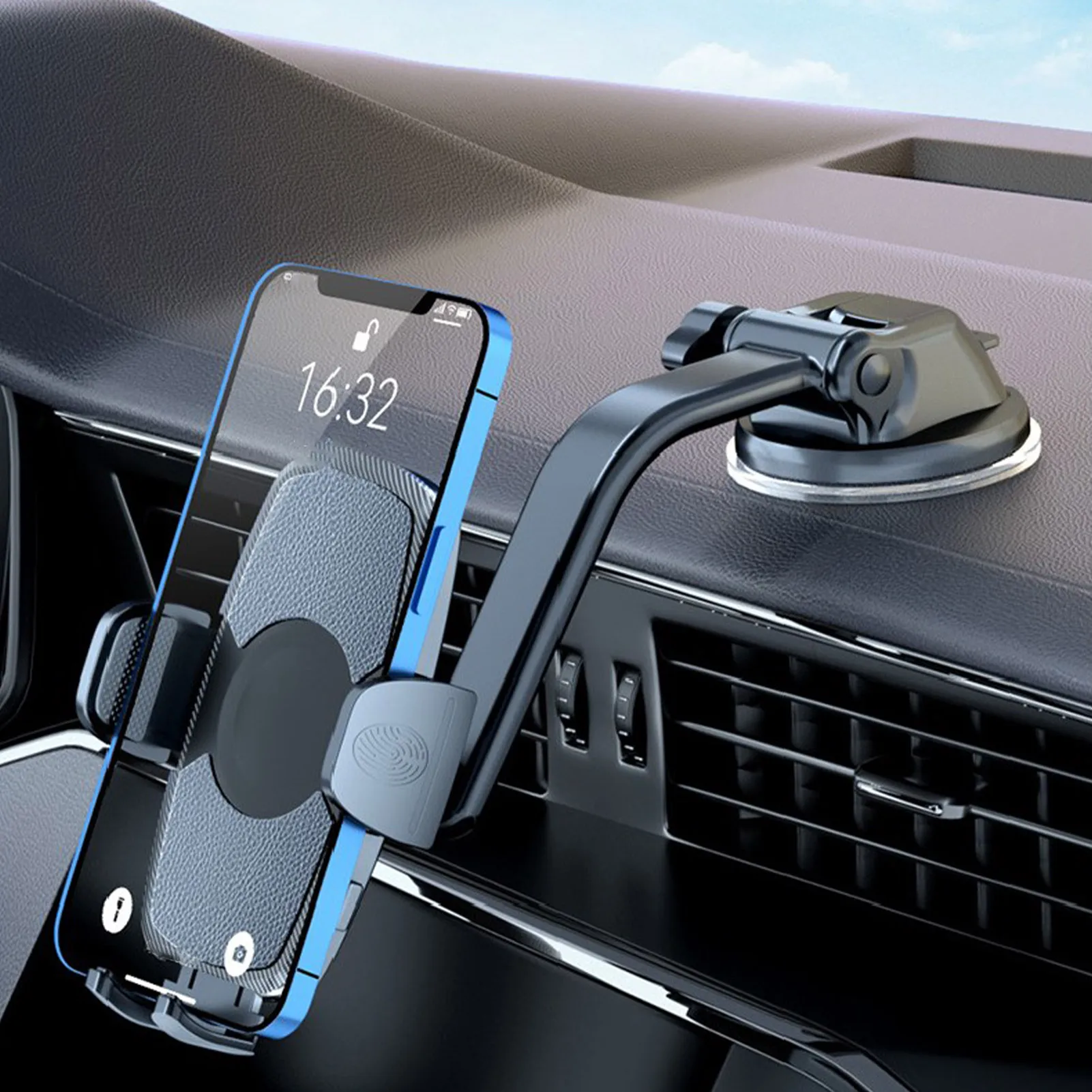 

Universal Upgraded Car Phone Holder Air Vent Hands Free Cell Phone Mount Easy To Install Car Phone Mount Accessories