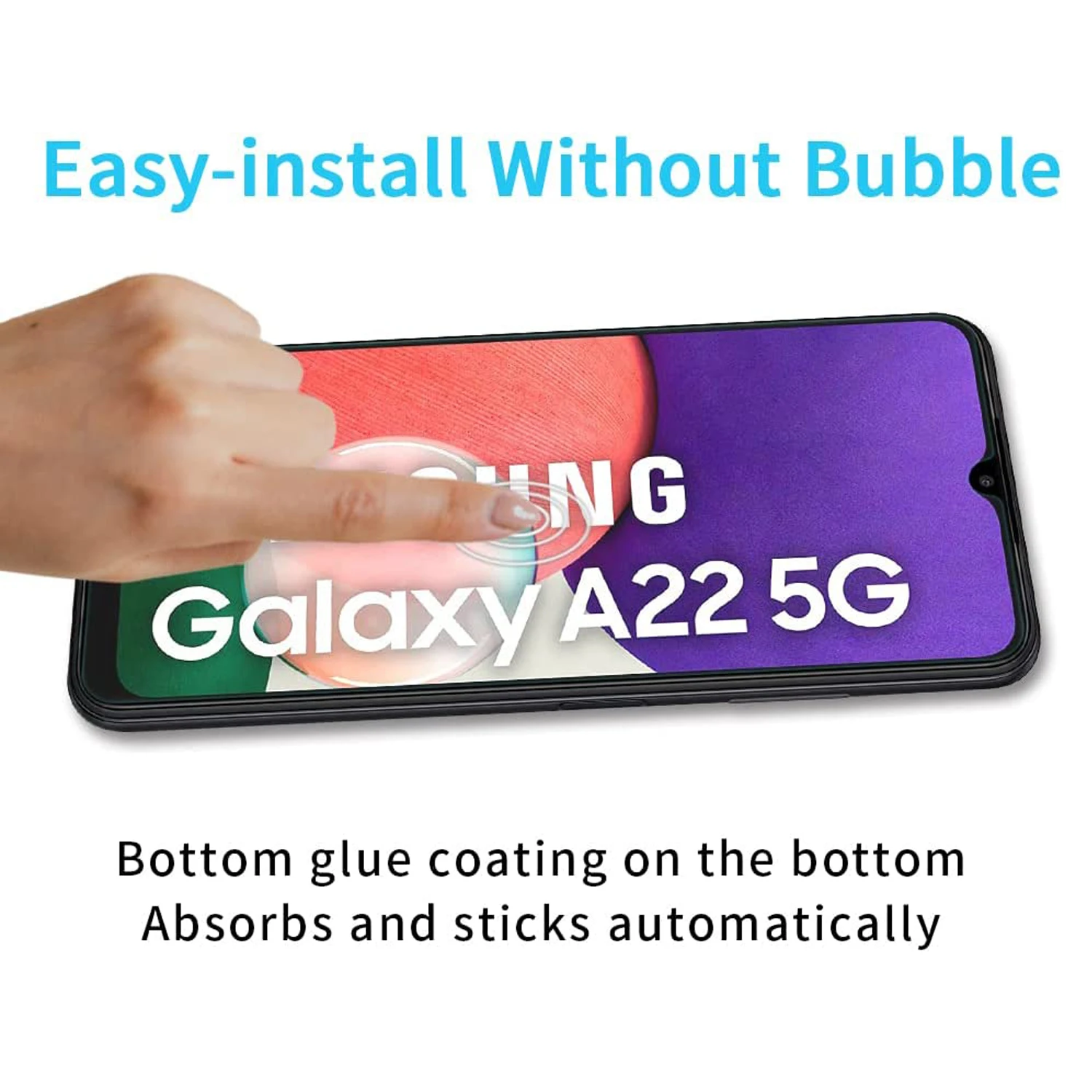 Фото Новинка 2026 года: Защитное стекло для Samsung Galaxy A22 5G (1/2/3/4 шт.) №5