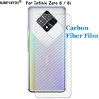 Прозрачная задняя защитная пленка из углеродного волокна для Infinix Zero 8 Zero8 8i 3D (не закаленное стекло)
