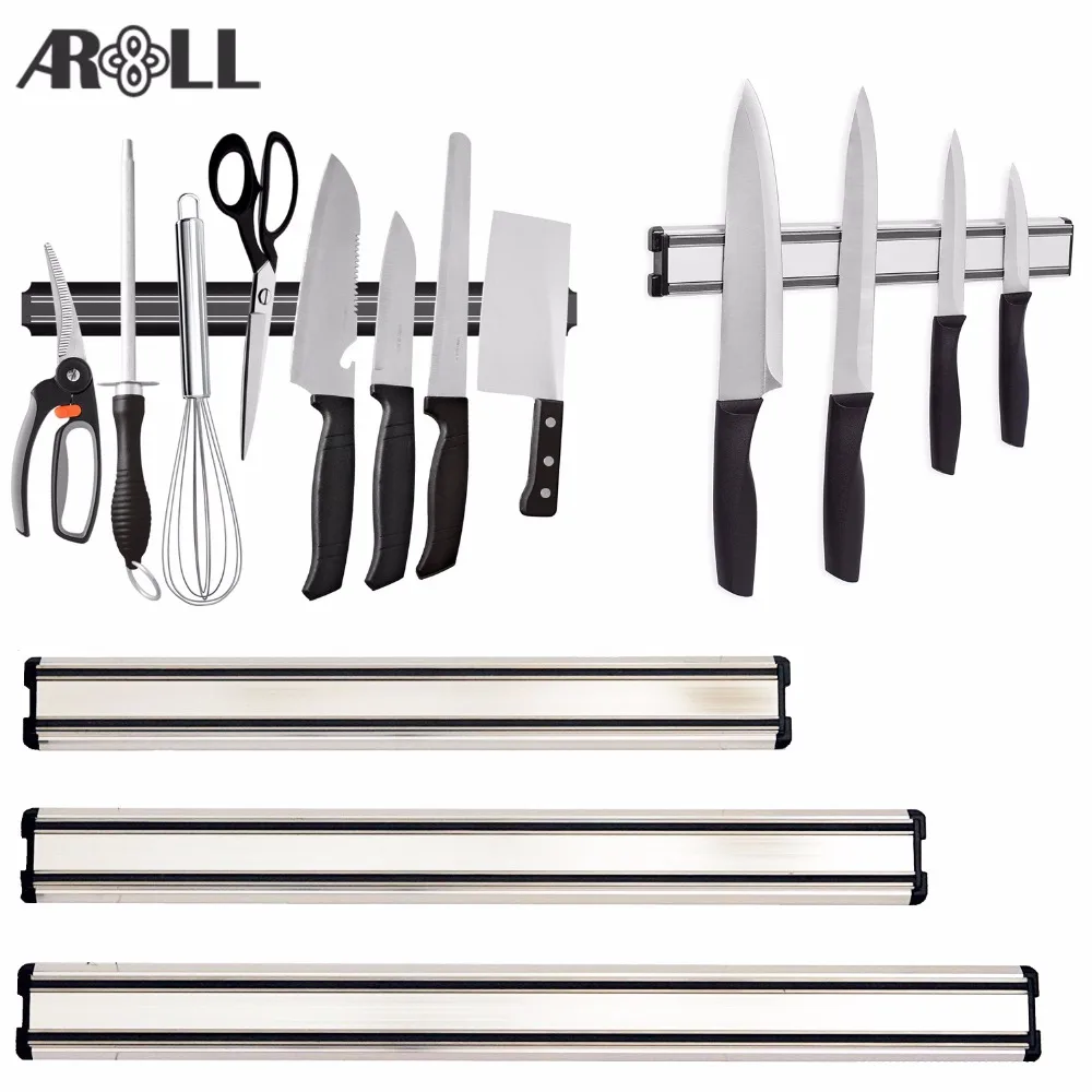 

Stainless Steel Magnetic Knife Holder Wall Mount for Knives Kitchen Magnet Magnetic Strip Wall Knife Holder Tools