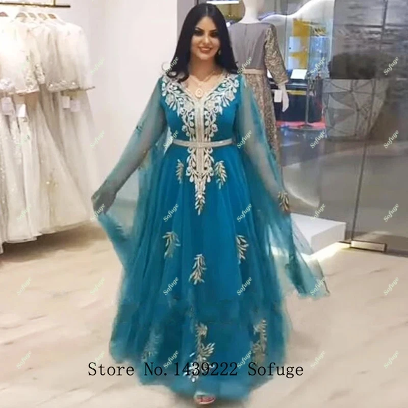 

Soфлейт wd830, марокканские кафтановые вечерние платья с длинными рукавами, кружевное женское арабское мусульманское платье для особых случаев