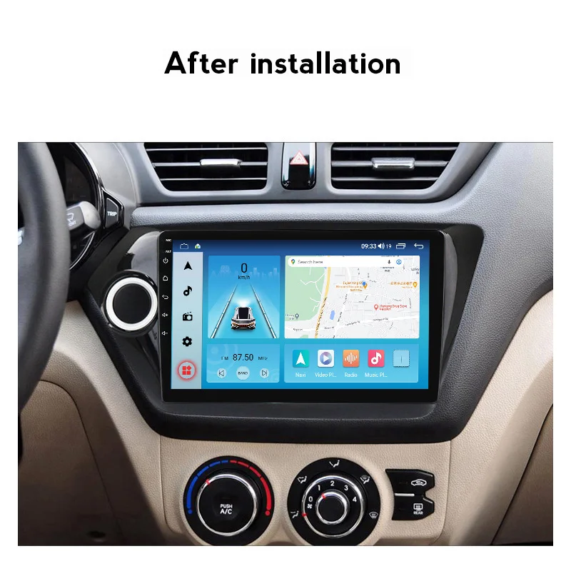 Автомагнитола 2 Din IPS для KIA RIO 3 4 2010-2017 Android 11 автомобильный стерео-проигрыватель с
