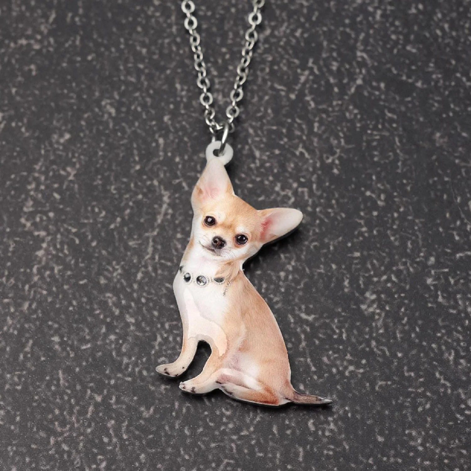 

Personalized Dog Necklace Customize Your Pet Photo Necklace Birthday Gift Souvenir Memory Dog Cat Jewelry Choker Neck Collar