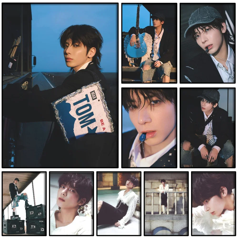 Альбом Idol DEJA VU Taehyun постер самоклеящаяся художественная водостойкая бумажная