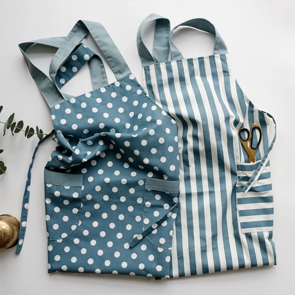 

Kitchen Women Apron Household Cleaning Cotton Chef Work Apron For Grill Restaurant Home Cooking Baking Adult Apron Supplies